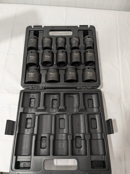 Blackhawk Socket Set: Impact Standard, 14 Pc, 3/4" Drive, 3/4 to 1-5/8" UW-2414S
