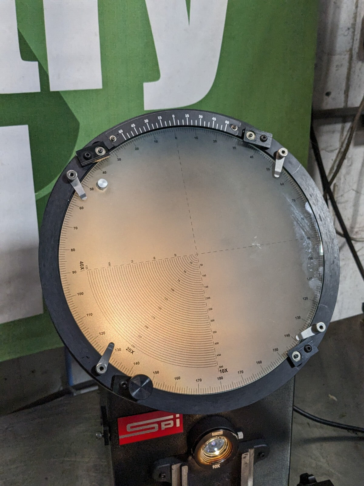 SPI Horizontal Optical Comparator 12" Screen 10x 20x 40x Lenses PARTS / REPAIR