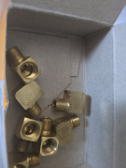 Industrial Pipe 7pc 90 ° Street Elbow: 1/8 Female Thread MNPTFxFNPTF 2202P-2-2