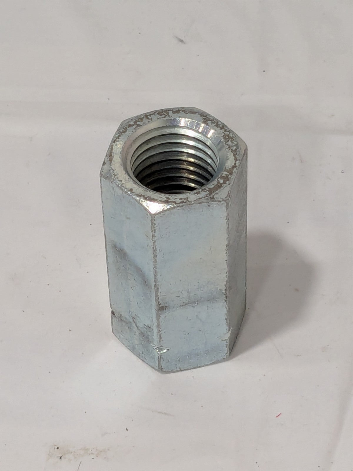 2-3/4" OAL Steel Standard Coupling Nut 1-8 UNC Zinc-Plated Finish 204731
