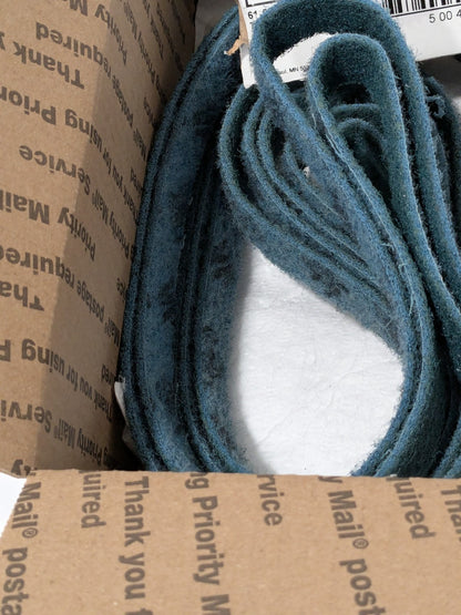 3M Abrasive Belt: 1" Wide, 42" OAL, Aluminum Oxide Qty 7 7100017820
