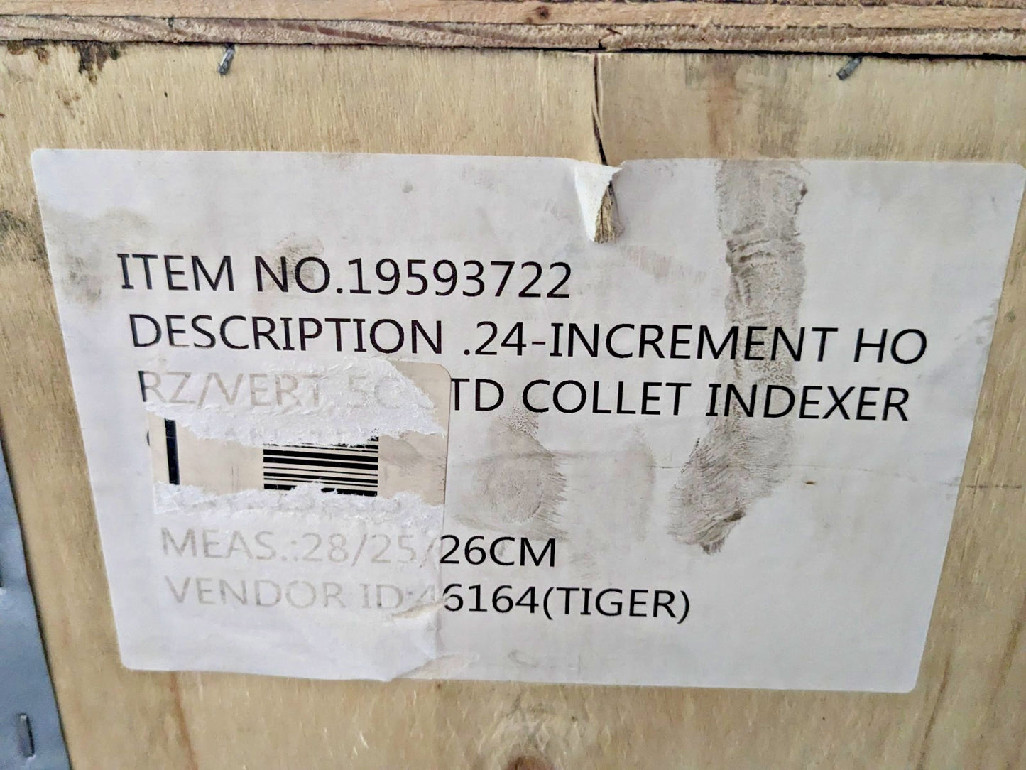 Collet Indexer 24 Increments HORZ/VERT 5C-STD 19593722