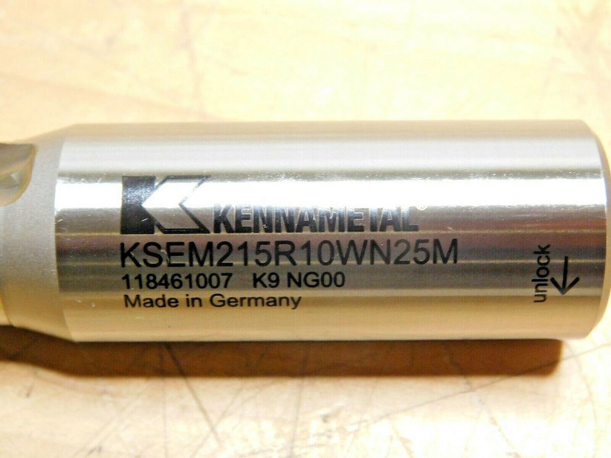 Kennametal Replaceable-Tip Drill 21.5mm - 22mm Dia 10xD KSEM215R10WN25M 1611435