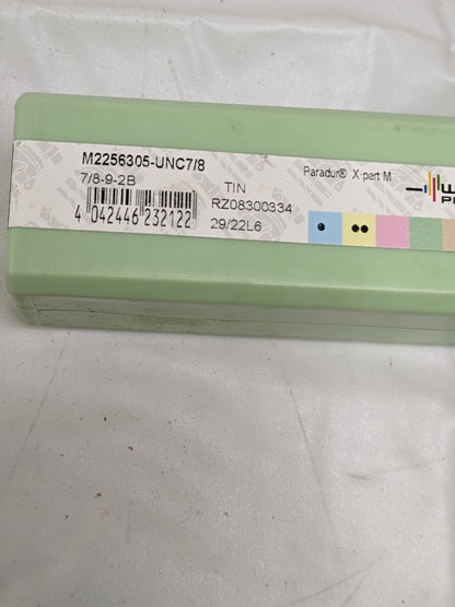 Walter Spiral Flute Tap: 7/8-9 UNC, 4 Flutes, Class 2B, Series M2256305 6149977