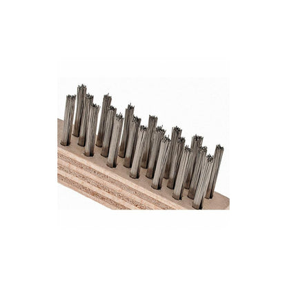 Weiler Scratch Brush: 3 Row, 7 Column, Steel Pack of 36 98468
