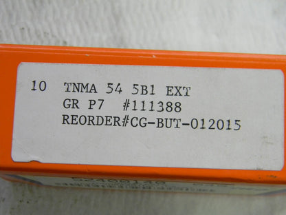 Carbide Grinding TNMA545B1EXT P7 Carb Threading Inserts QTY 10 BUT012015