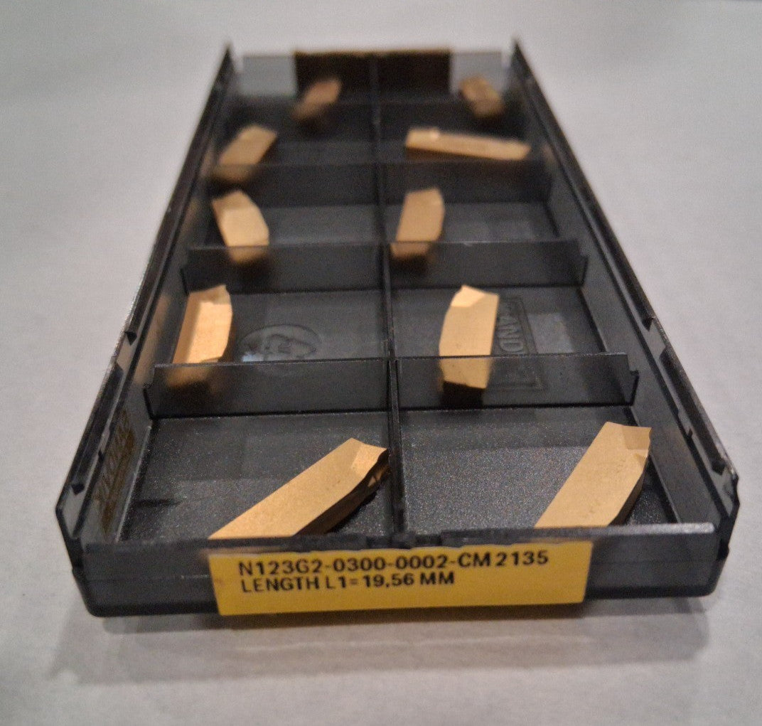 Sandvik Carbide Cutoff Inserts N123G203000002-CM 2135 3.00 mm 10 PC 5736029