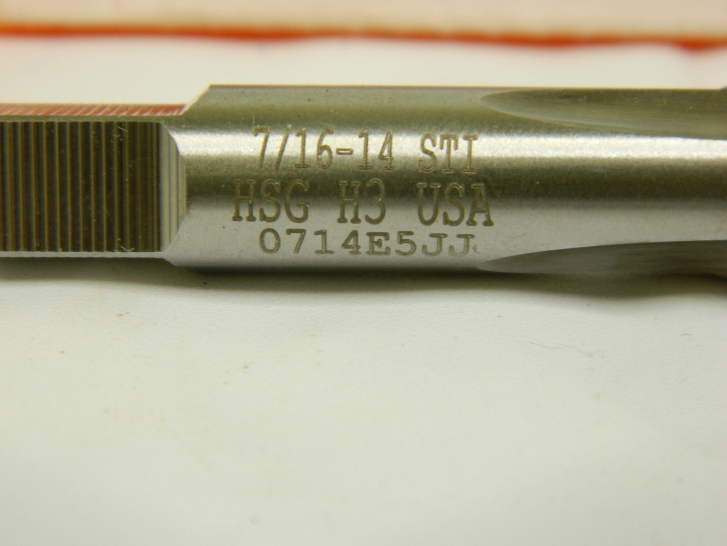 HERTEL HSS STI Tap 7/16-14 UNC, H3, 3 FL, Plug Chamfer, Bright Finish 07682909