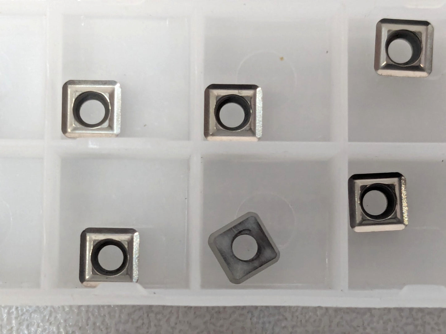 K-Tool Carbide Drilling Inserts 0.187"I.C. Square .082"T QTY 10 SPEB-1