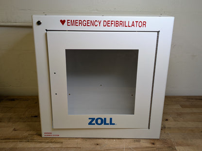 Zoll Steel Wall Cabinet w/ Security Alarm for Emergency Defibrillator 8000-0855