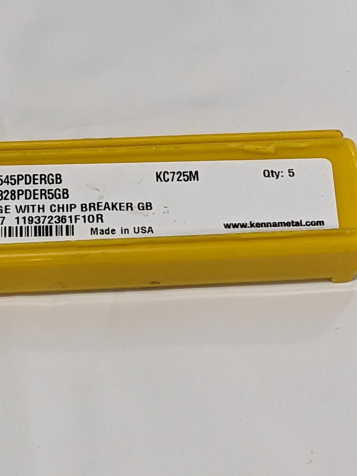 KENNAMETAL  Solid Carbide Milling Insert: ADKT1545PDERGB KC725M Qty 5 1156247