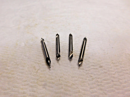 SPI Combined Drill & Countersink #00 0.025" Dia 60º Angle HSS Lot of 4 82-302-1