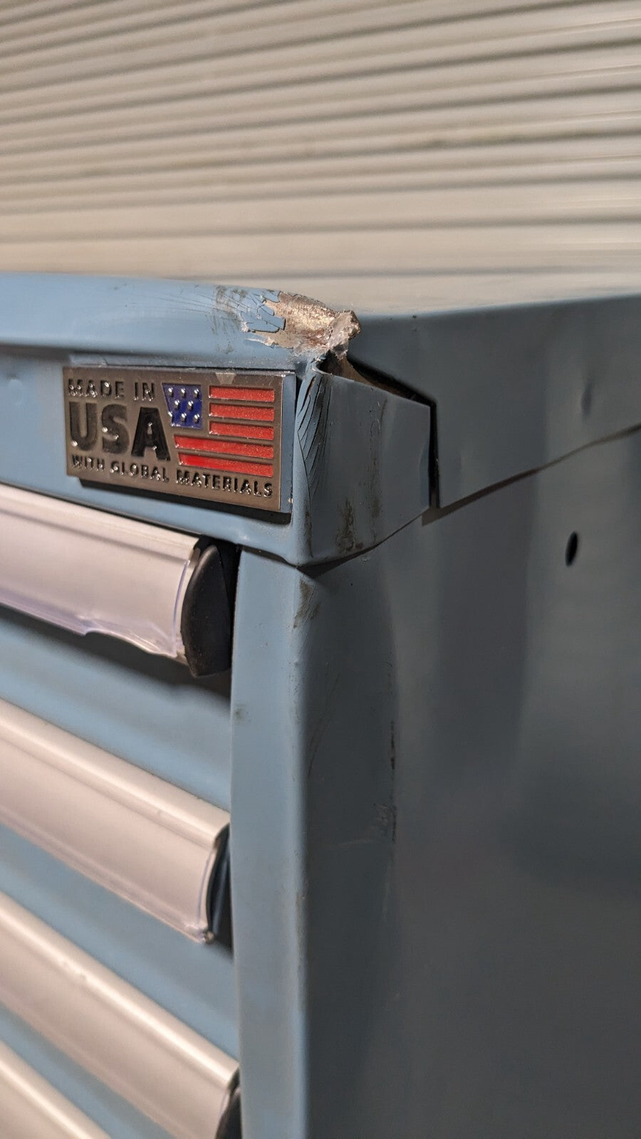 LISTA Modular Steel Storage Cabinet 28 x 28 x 59 440 lb Cap 12 Drawer Damaged