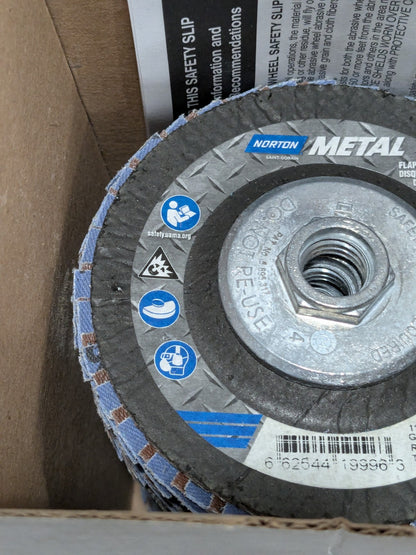 Norton Flap Disc: 4-1/2" Dia, Zirconia Alumina, Type 29 Qty 10 66254419996