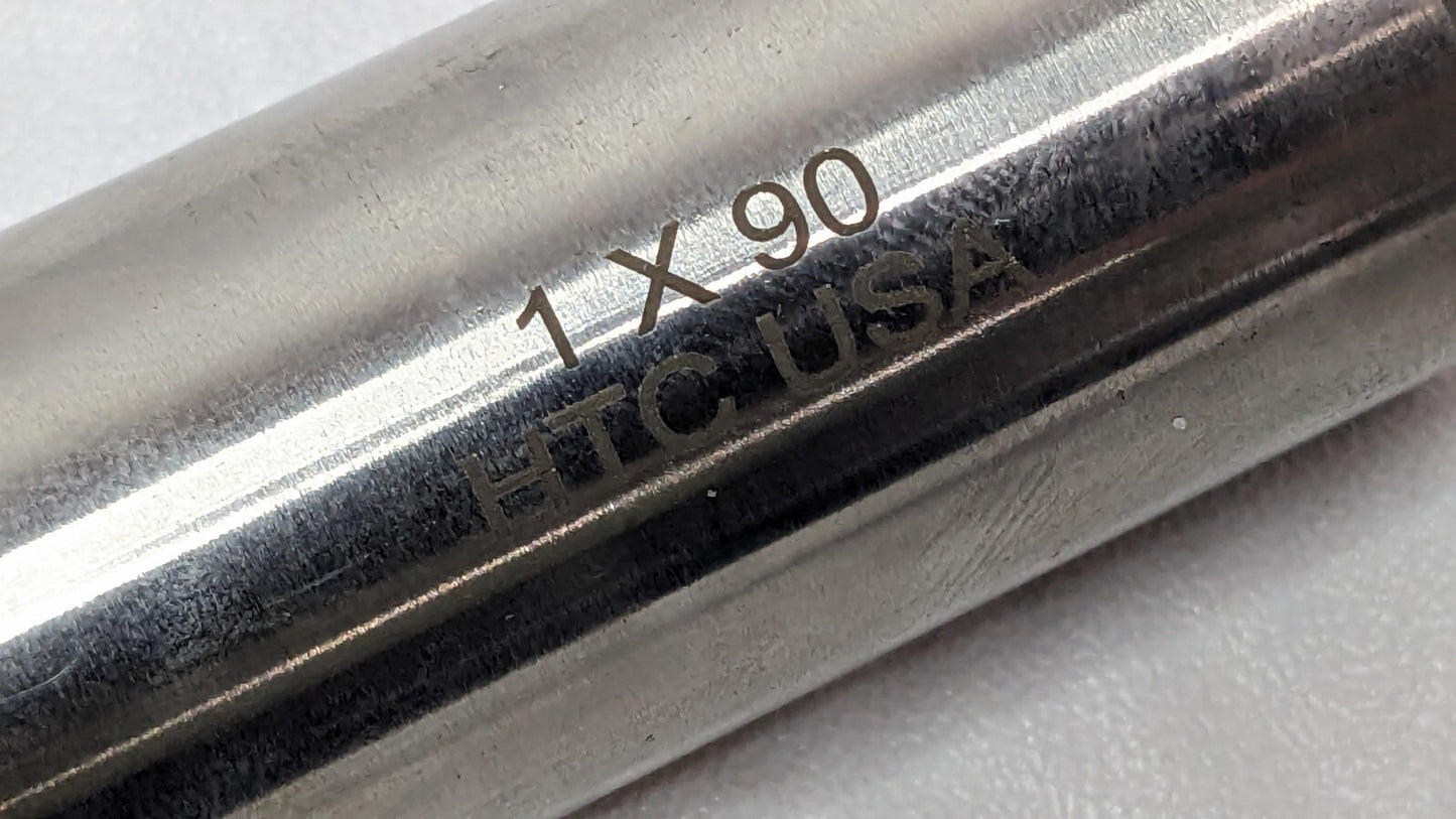 Harvey Tool Cobalt Drill Mill 1" Dia X 2" LOC 4FL 90 Deg Point 14364