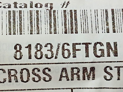 Miller Crossarm Anchor Strap Polyester 6ft OAL 4-1/8" Wide 2" Ring Dia 8183/6FTG