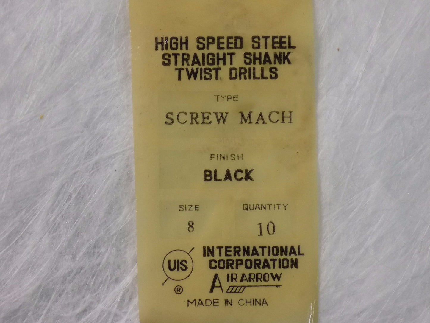 Interstate Machine Drill Bit #8 118º Angle Screw 10 Pieces  QTY 5 01358084