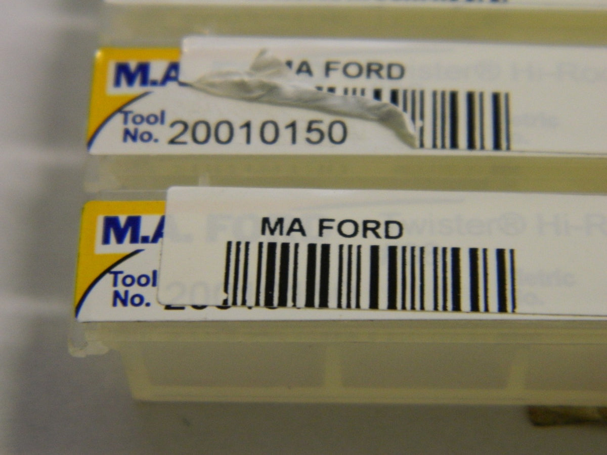 M.A. Ford Screw Machine Drills 0.1015" 135° Solid Carbide QTY 5 20010150