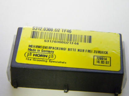 PH Horn S312.0300.D2 TF46 Carbide Inserts Qty. 4 35455534