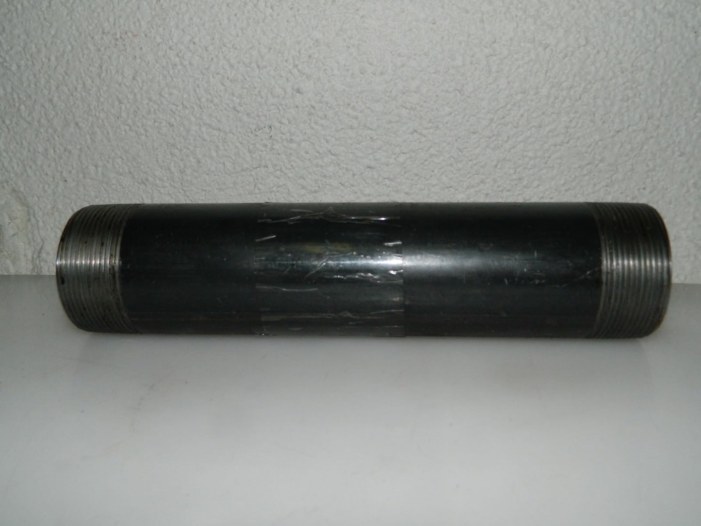 B&amp;K Mueller Steel Black Pipe Nipple Schedule 40 2" Dia 10" Long QT