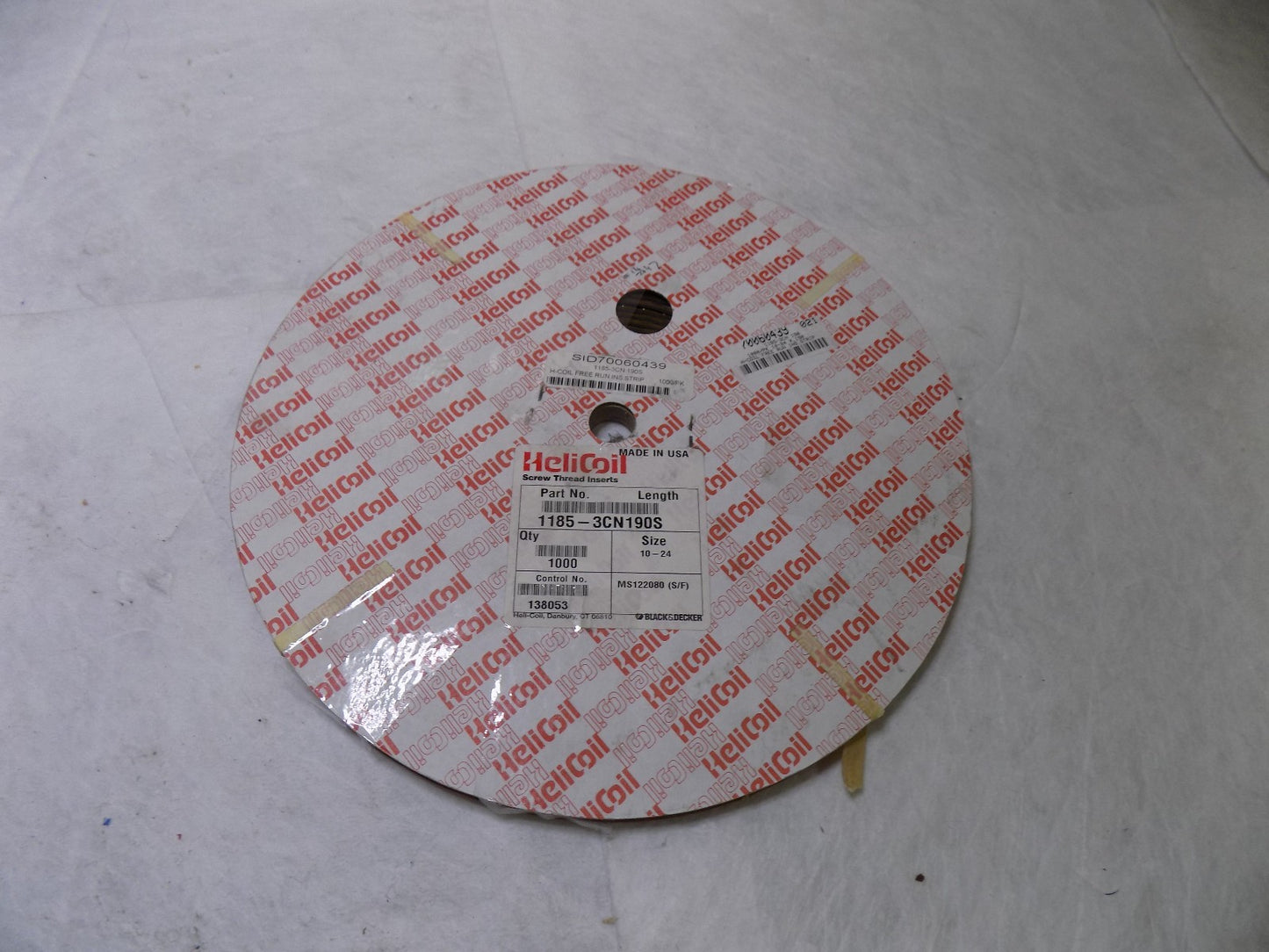 Heli-Coil Free Running Helical Insert No. 10-24 UNC 0.19" OAL 1185-3CN 190S