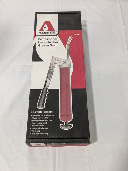 Alemite Manual Grease Gun: 10,000 psi, 16 oz Cartridge 500