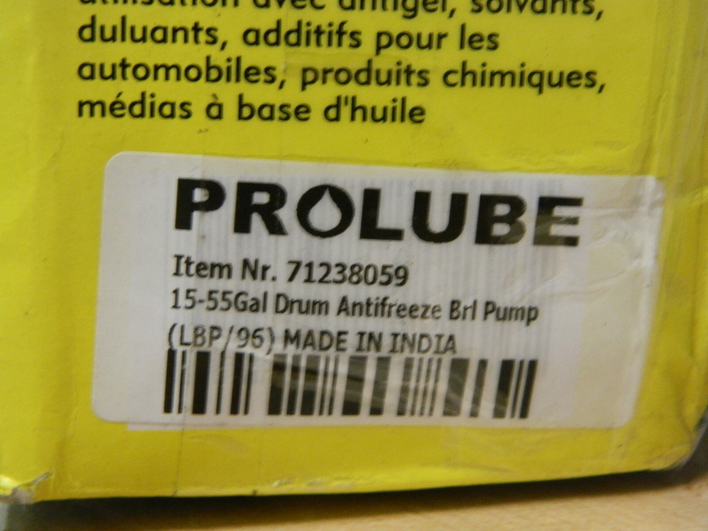 PRO-LUBE Aluminum &amp; Steel Hand Operated Transfer Pump 1/2" Outlet LBP/9