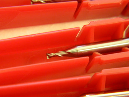 Square End Mill qty 4 : 1.4 mm Dia, 2 Fl Carbide, 30 ° Helix TC56055