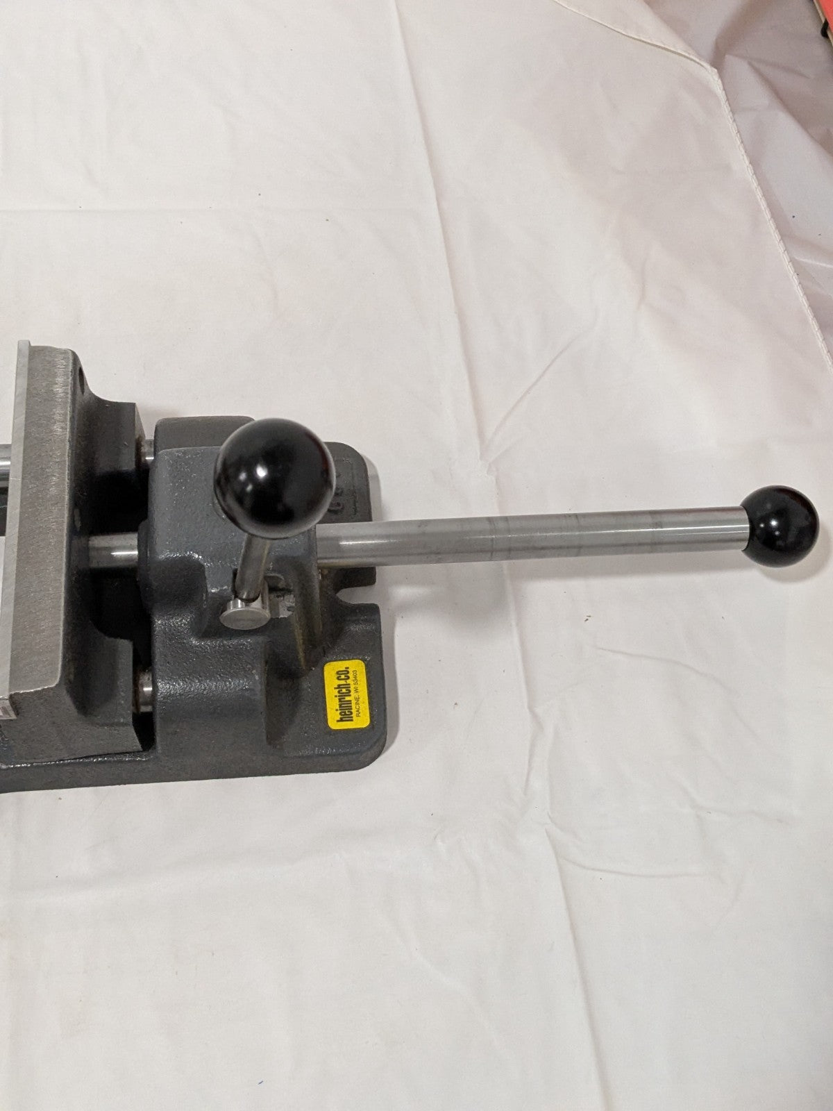 Heinrich Horizontal Drill Press Vise: 6" Jaw Width, 6-3/16" Jaw Opening 6-SV