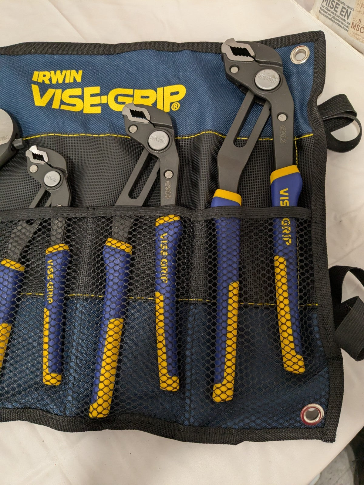Irwin Plier Set: 8 Pc, Assortment Comes in Tool Roll 2078712