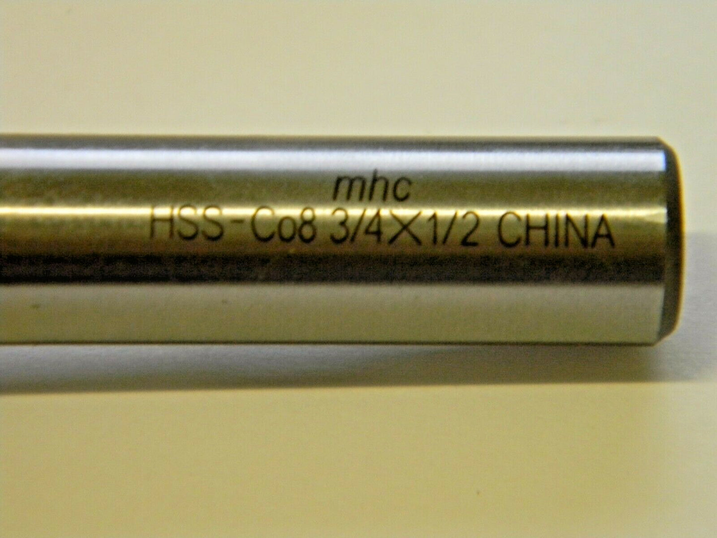 MHC Cobalt Square End Mill HSS RH 3/4" x 1/2" x 1-5/8" x 3-5/8&qu