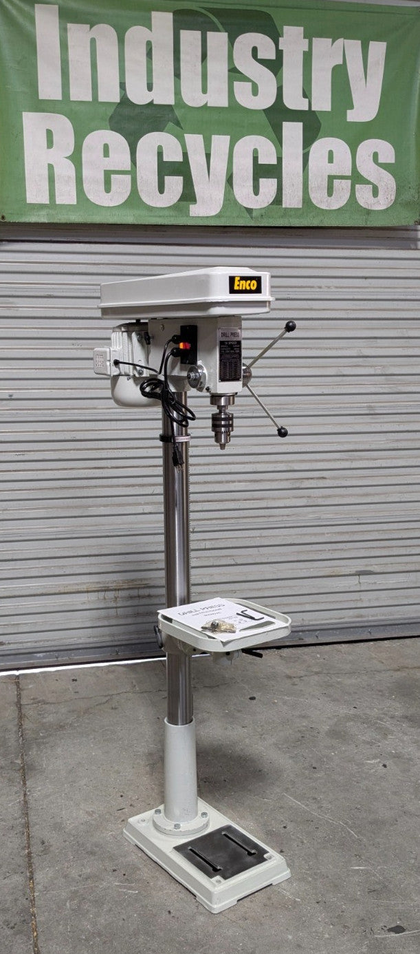 ENCO Drill Press  13.622" Swing  3/4HP  Step Pulley Drive 115V  Scratch &am