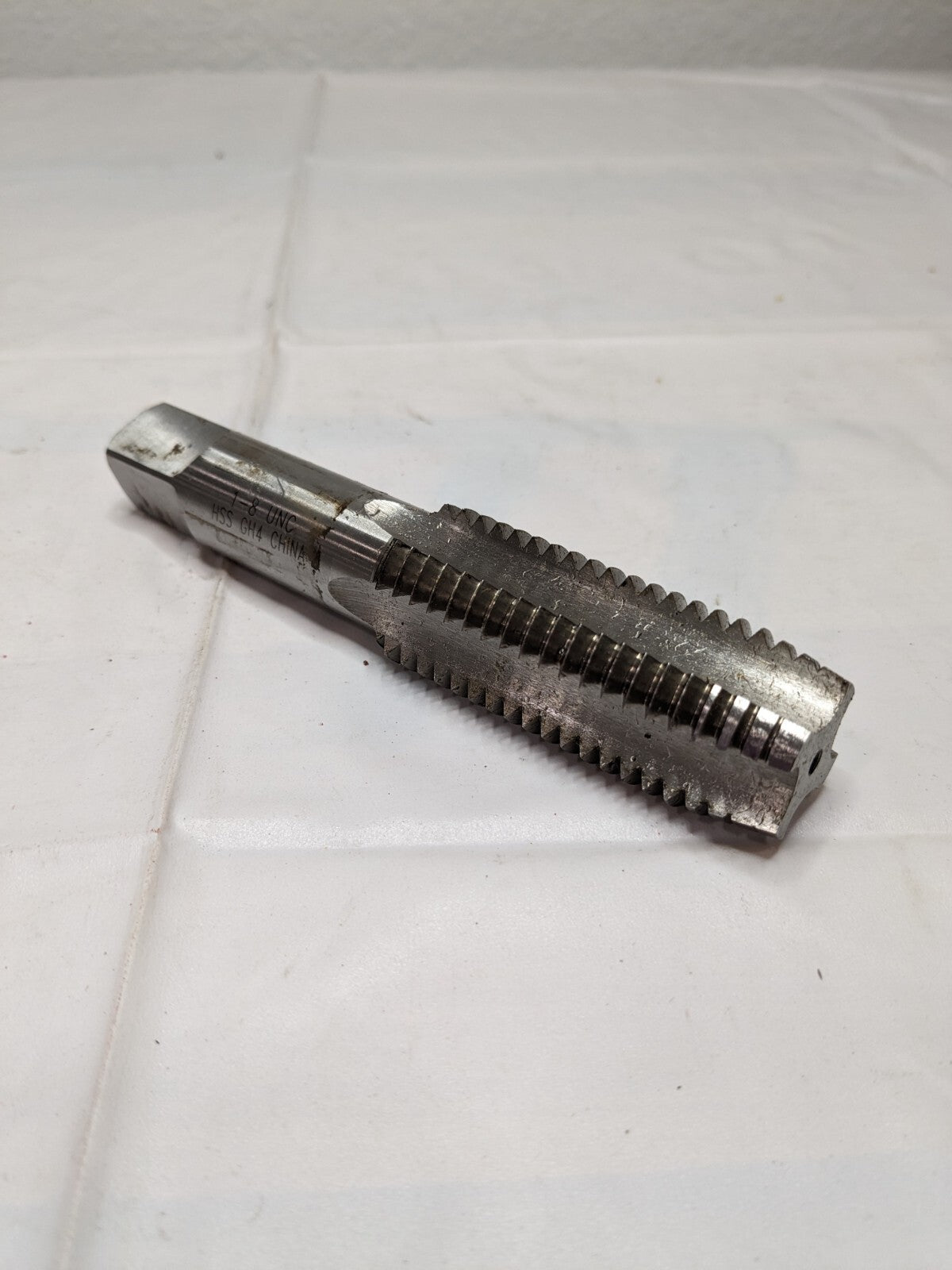 Interstate Straight Flute Tap: 1-8 UNC, 4 Flutes, Plug 04489019