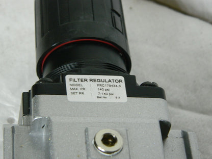 Jupiter Pneumatics Filter Regulator 140Psi Max Pr FRC179434-S