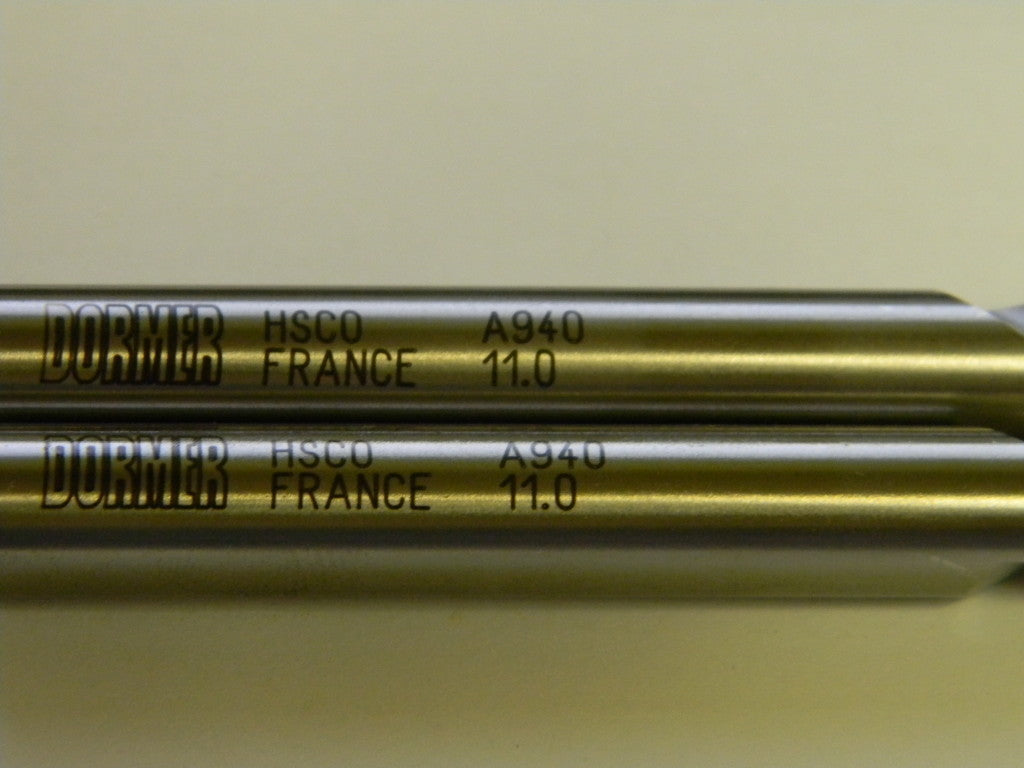 Dormer A940 11MM 10XD 130° Cobalt Brite Hsco Spectrum Drill #A94011.0