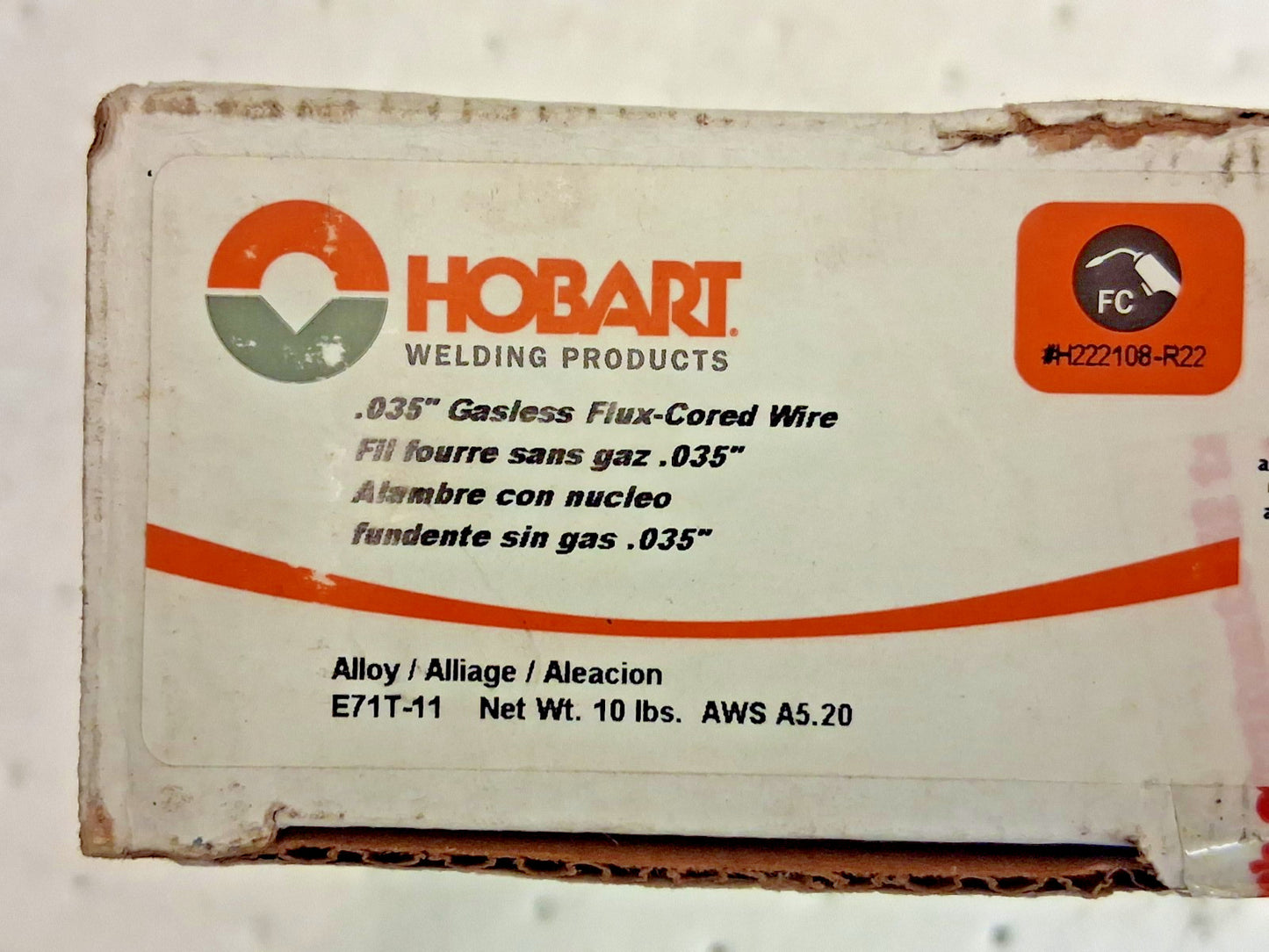 Hobart Welding Products MIG Welding Wire 0.035" Dia 10lb H222108-R22