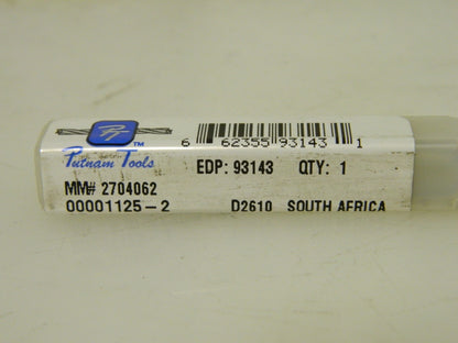 Putnam Ball End Mill Double End 3/16" Dia 9/32" LOC 2 Flute HSS 93143