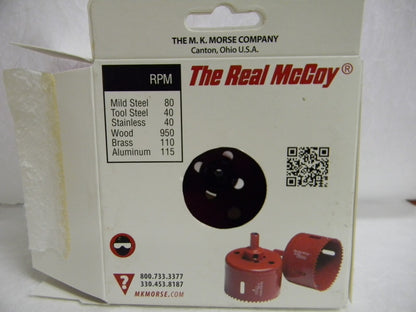 Morse Hole Saw Bi-Metal Saw 4-1/4" Diam 1-1/2"CD Toothed Edge TA68