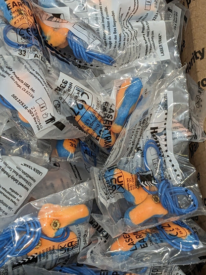 HOWARD LEIGHT Earplugs: Non-PVC Foam & Brass, Corded Approx. 300 Pairs LT-30