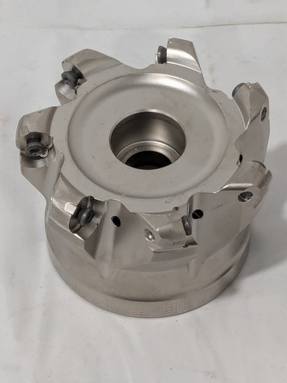 Seco Indexable Copy Face Mill: 1" Arbor Hole Takes (7) RP..1204 Insert 02949648