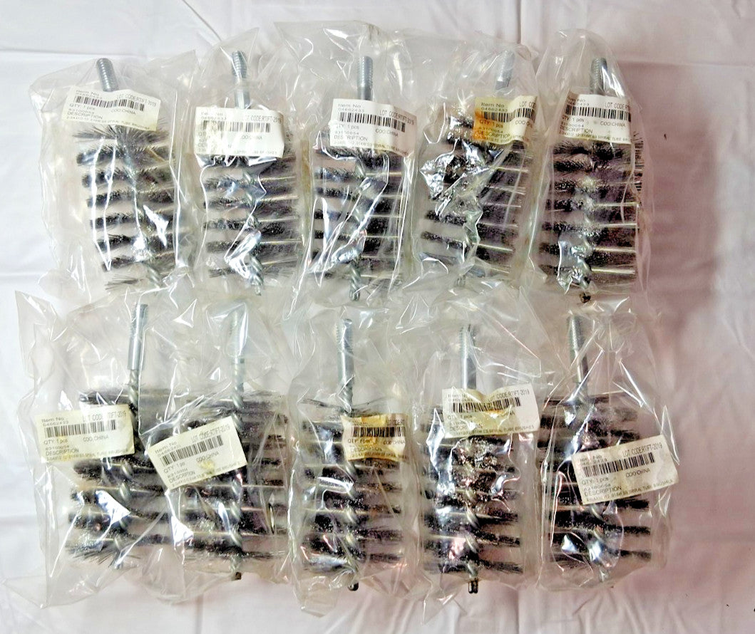 Qty10 Stainless Steel Helical Power Tube Brush 2.375" Dia 1/2-12" 8310