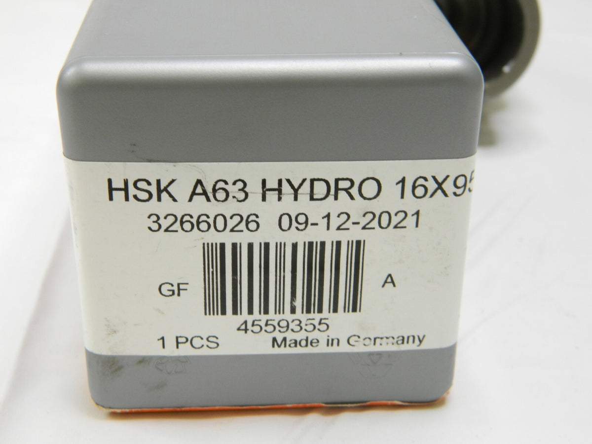 ISCAR Hydraulic Tool Chuck: HSK63A, Taper Shank, 16 mm Hole 4559355 USED