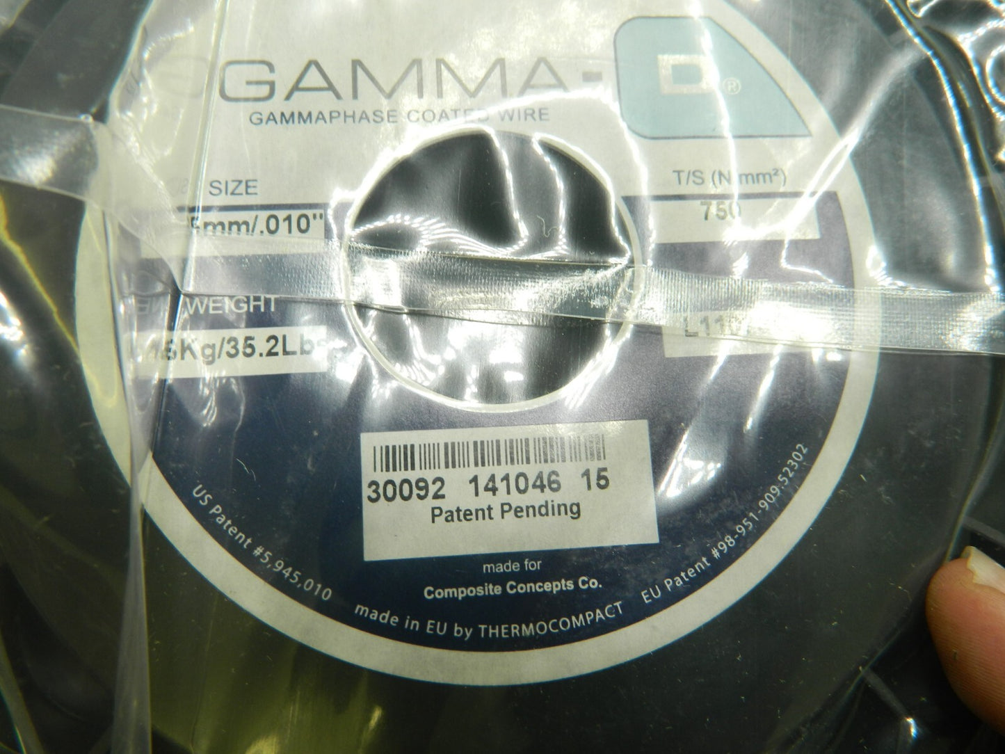 Gamma Coated Wire 0.25 mm 0.01  16,00 KG 32.2 Lbs CFL11073CA2