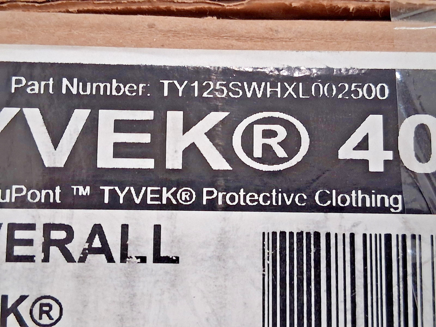 Dupont Particle Protection Disposable Coveralls 25PK Size XL TY125SWHXL002500