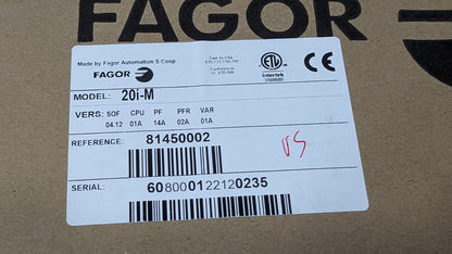 Fagor Milling DRO System 2 Axes 40" X-Axis Travel X 8" Y-Axis Travel PROKIT 4