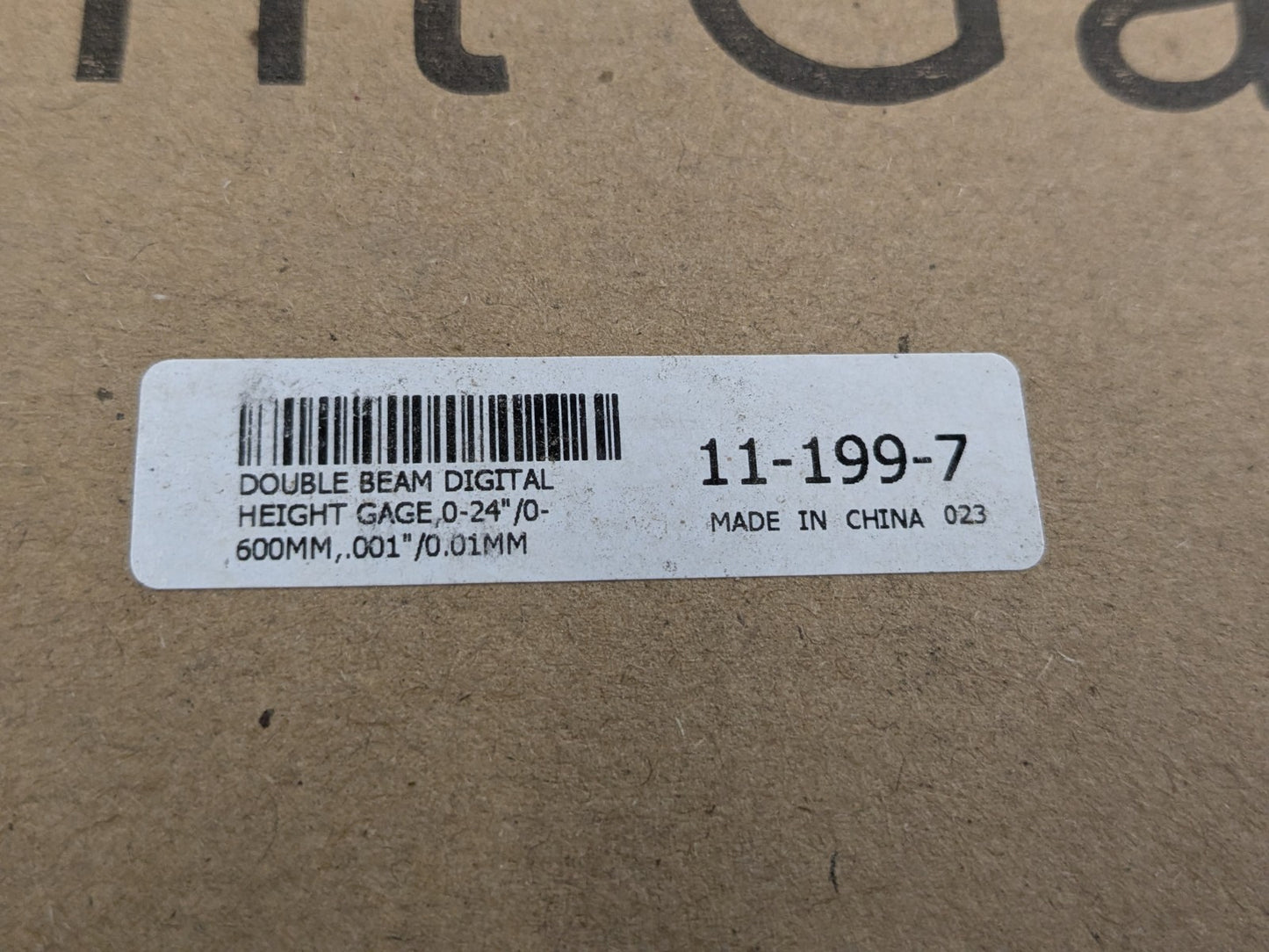 SPI Electronic Double Beam Height Gage 0 to 24" Range 11-199-7 Parts / Repa