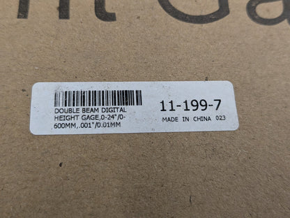 SPI Electronic Double Beam Height Gage 0 to 24" Range 11-199-7 Parts / Repa