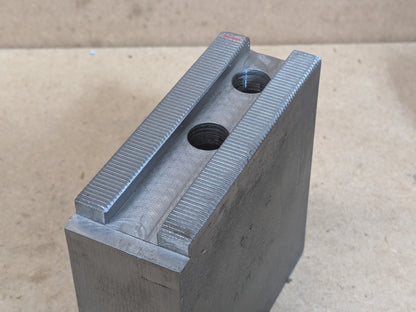 Set of 3 H&amp;R Mfg. Square Serrated Soft Jaws for 12" Lathe Chucks 112-3.