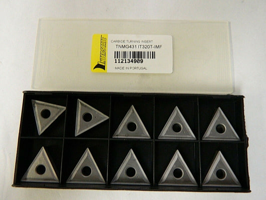 Interstate TNMG431 IMF Grade IT320T Carbide Turning Insert QTY 10 93614832