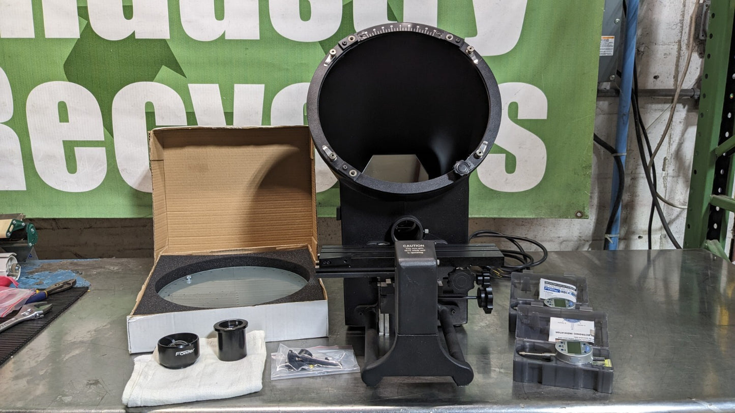 FOWLER Optical Comparator 12 Screen Dia Horizontal 53-900-000 Incomplete